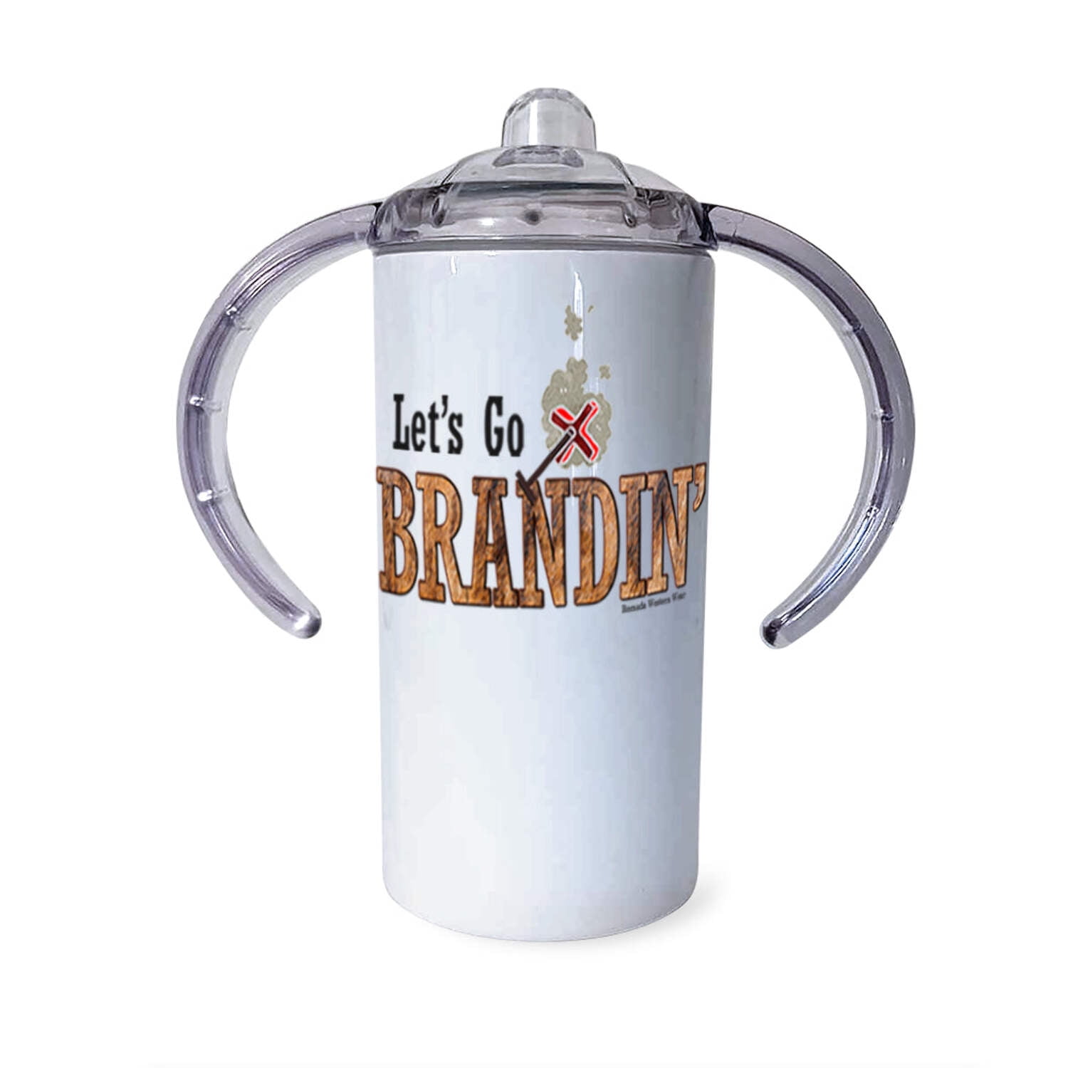 LET'S GO BRANDIN' - Infant & Toddler Western Sippy Cup w/ Transition Lid