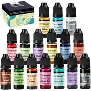 LET'S RESIN 16 Color Liquid Epoxy Resin Dye, Resin Ink for Resin Coloring, Resin Jewelry, Resin Art Crafts DIY Making (Each 0.35oz)