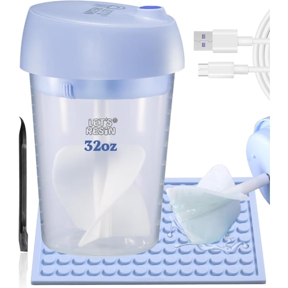 LET'S RESIN Auto Mixer - Rechargeable Electric, Hands-Free with ...
