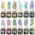 thumbnail image 1 of LET'S RESIN Opal Chunky Glitter for Resin, 12 * 10g Craft Powder for Tumblers/Slime, Iridescent Chameleon Glitter Sequins Festival Decor(Each 0.35oz), 1 of 7
