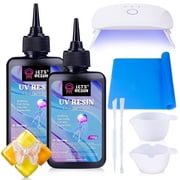 LETS RESIN UV Resin with Light, Upgraded 200g Crystal Clear, Starter Kit for Jewelry, Crafts and Hobbies