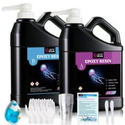 LET'S RESIN Upgrade 1 Gallon Epoxy Resin Kit, Bubble Free & Crystal Clear Epoxy Resin for Table Top, Casting, Art, Molds