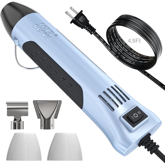 LETS RESIN Heat Gun for Resin, 350W Fast Heating Dual Temp Heat Gun (482F~752F)  for Crafting, Shrink Tubing, Vinyl Wrap, Epoxy Resin