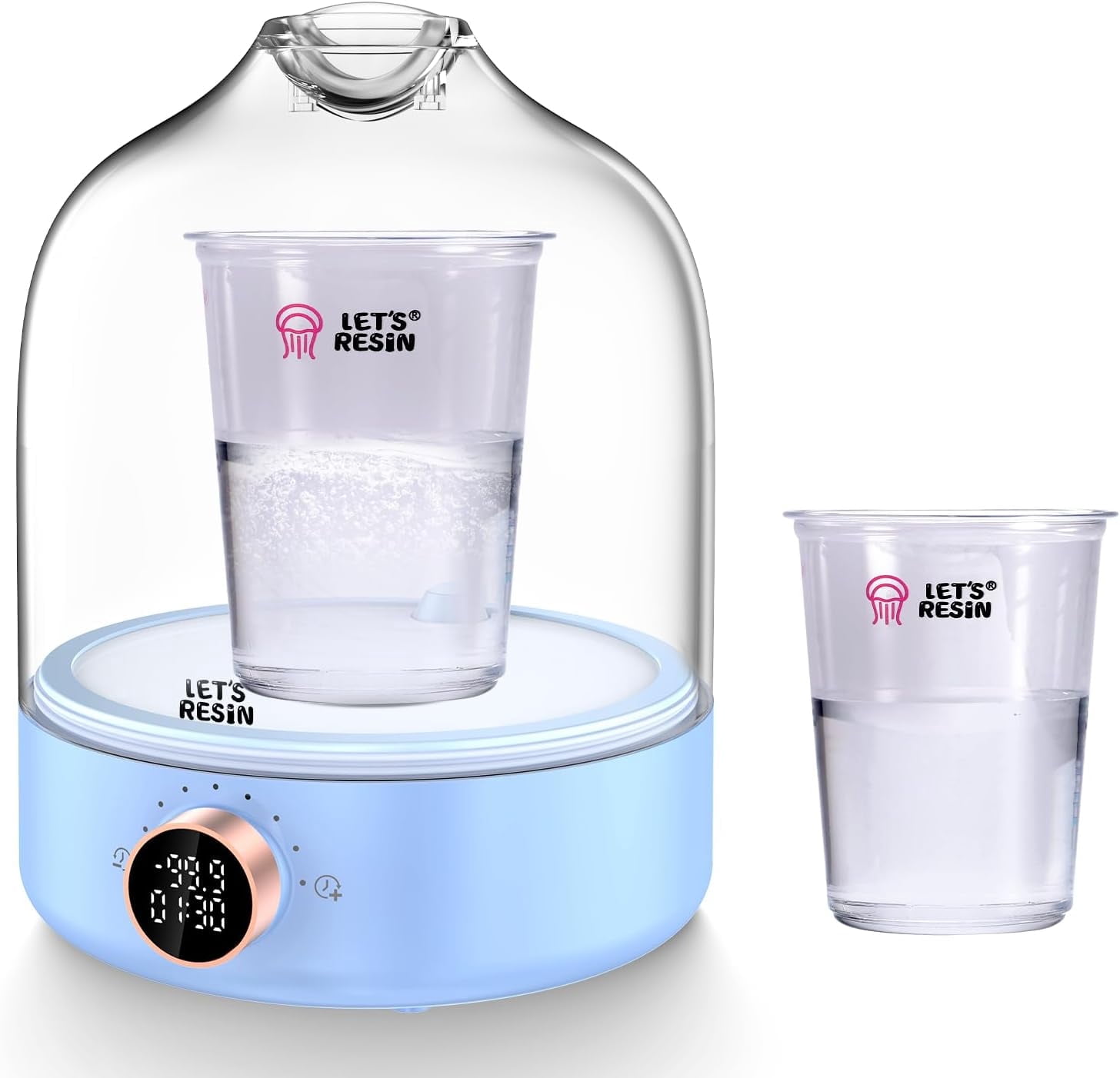 LET’S Resin Upgraded Resin Bubble Remover,  99Kpa with Digital Display, Auto Vent, Timer for Epoxy Resin Casting, Resin Art Crafts