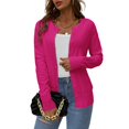 thumbnail image 1 of LETDIOSTO Women's Button Down Crew Neck Long Sleeve Soft Knit Cardigan Sweaters S-2XL, 1 of 7