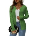 thumbnail image 1 of LETDIOSTO Women's Button Down Crew Neck Long Sleeve Soft Knit Cardigan Sweaters S-2XL, 1 of 7