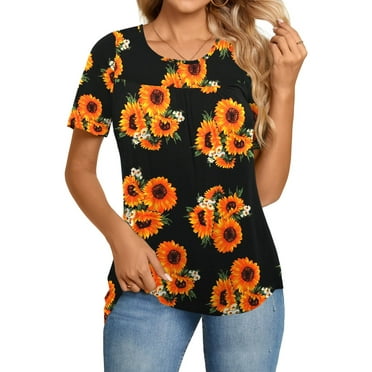 LETDIOSTO Women's Plus Size Tops Short Sleeve Shirts Lace Pleated Tunic Causal Tee Blouses M-4XL