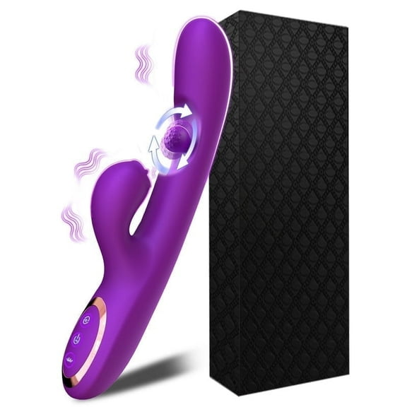 AYIYUN Rabbit Vibrator for Women Pleasure Female Sex Toys with 10 360° Rotating & 7 Vibrating Modes, 5 In 1 Waterproof Adult Toy Silicone Stimulator for Couples