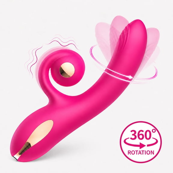 AYIYUN Rabbit Vibrator for Women Female Sex Toys with 10 Vibrating & 10 Rotating Modes Waterproof Silicone Adult Toy Stimulator for Couples Pleasure