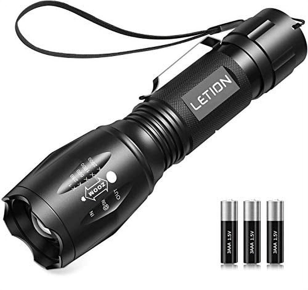 LETION UV Flashlight,LED UV Torch 2 in 1 UV Black Light with 500LM