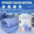 thumbnail image 1 of LETOM Premium Comfort Blue Waves Breathable Cooling Blanket, Twin, 1 of 6