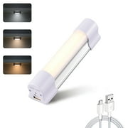 LETOUR Cabinet Light LED Tube Magnetic Light 2000Lumens 2600mAh 3 Colour Stepless Brightness Dimming Camping Lantern USB Rechargeable Portable Lights with 2 Magnets Endurance for 40 Hours