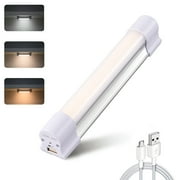 LETOUR Cabinet Light LED Tube Magnetic Light 4000Lumens 5200mAh 3 Colour Stepless Brightness Dimming Camping Lantern USB Rechargeable Portable Lights with 2 Magnets Endurance for 60 Hours
