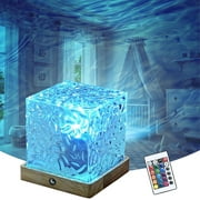 LETOUR Night Light Projector Northern Lights – 16-Color RGB, 30 Dynamic Modes (Ocean Wave/Aurora), Remote Control, 3W LED, 5V USB-Powered – Romantic Bedroom Lamp for Kids & Adults, Home Decor Gift