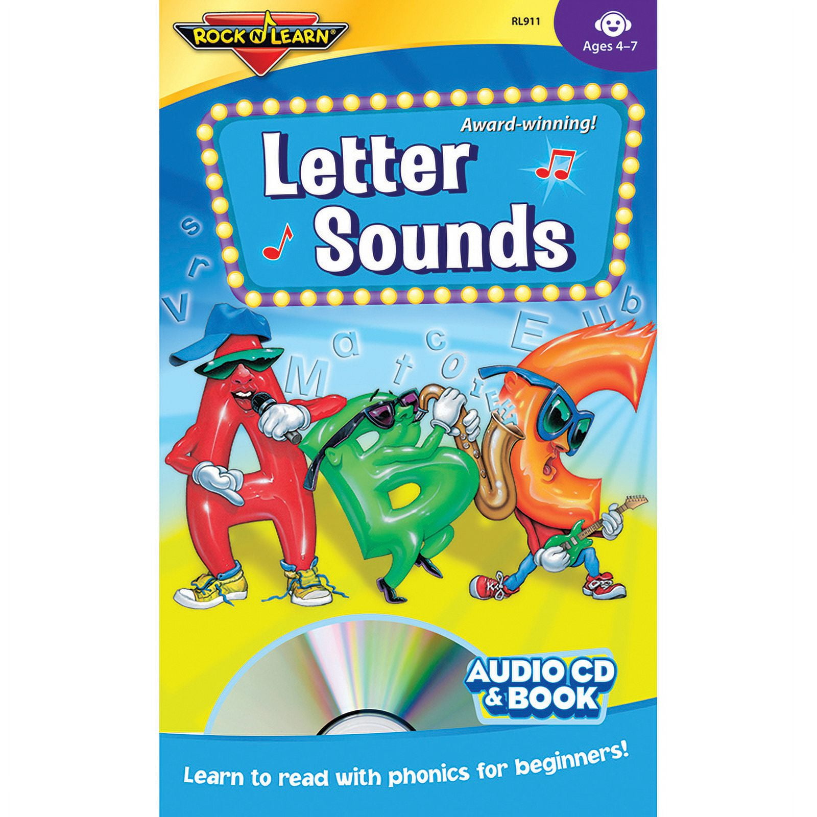 ROCK N LEARN RL-911 LETTER SOUNDS CD + BOOK - Walmart.com