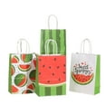 thumbnail image 1 of LEUCHTAMOR 16pcs Watermelon Pattern Party Bags Watermelon Paper Goodie Bags Party Favor Bags Gift Treat Candy Bags for Pool Party Decorations, 1 of 7