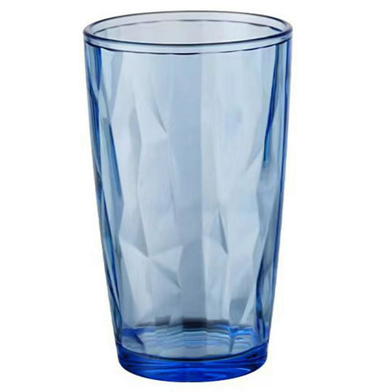LEUCHTEN Colored Drinking Glasses Set Acrylic Glassware Tumblers Cups  Picnic Water Glasses Unbreakable Juice Drinkware 