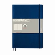LEUCHTTURM1917 - Composition B5 Ruled Softcover Notebook Navy - 123 Numbered Pages