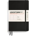 thumbnail image 1 of LEUCHTTURM1917 - Notebook Softcover Paperback B6+ - 123 Numbered Pages for Writing and Journaling (Plain, Black), 1 of 5