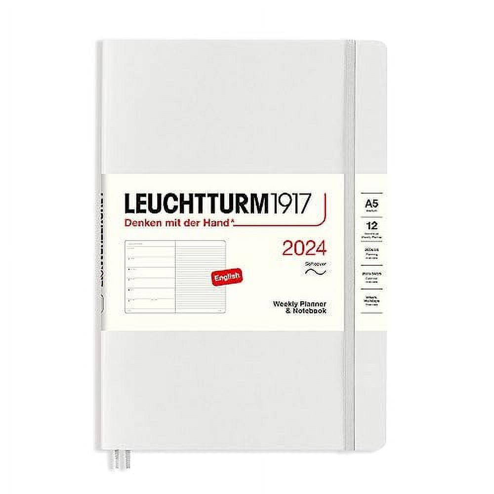 LEUCHTTURM1917 Weekly Planner & Notebook 2024 with extra booklet
