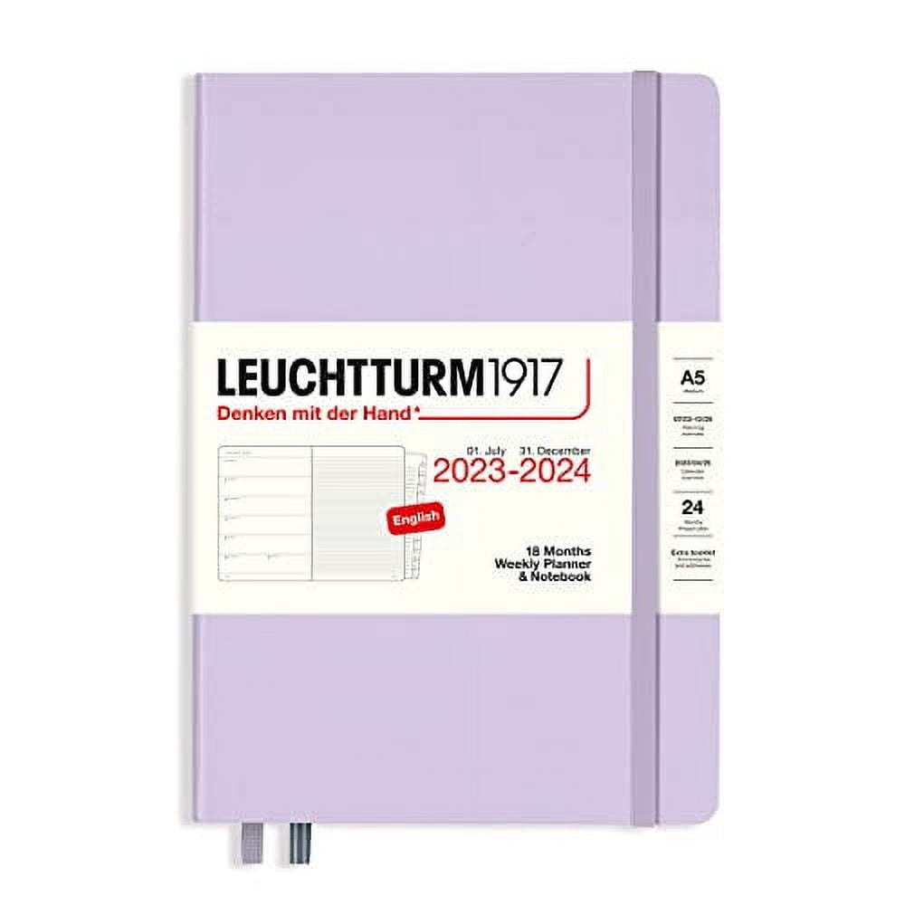LEUCHTTURM1917 Weekly Planner and Notebook 18month Medium A5, Jul