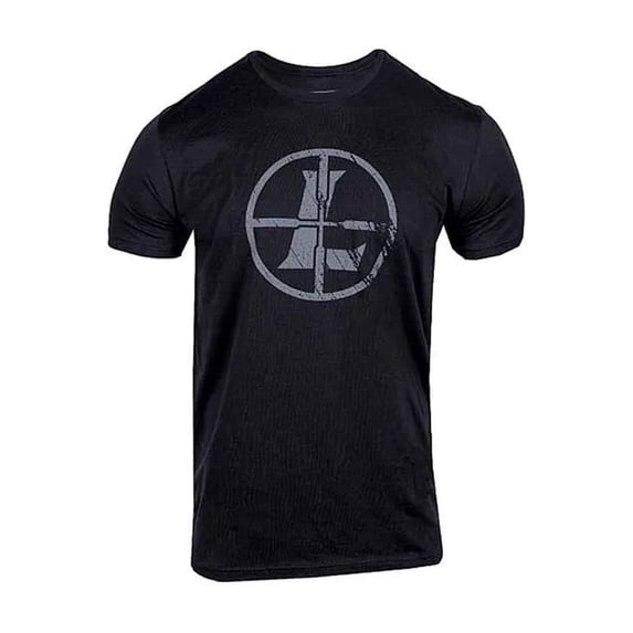LEUPOLD Adult Male Distressed Reticle Black Tee, XXL (182916)