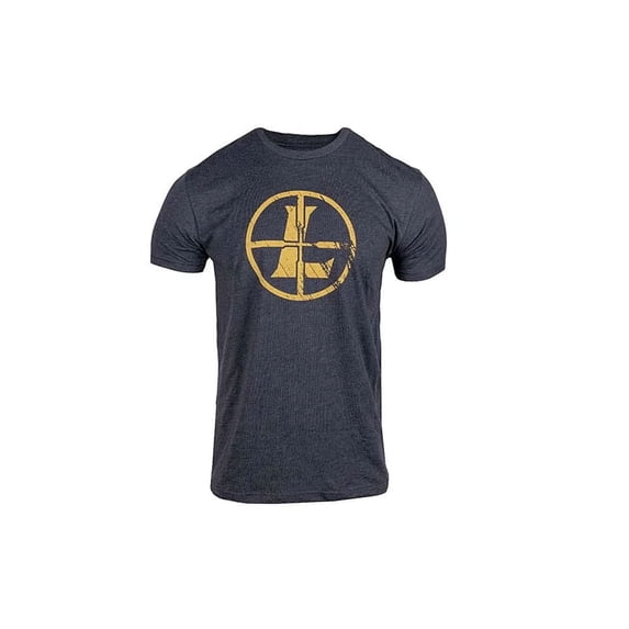 LEUPOLD Adult Male Distressed Reticle Charcoal Heather Tee, M (182918)