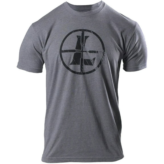 LEUPOLD Adult Male Distressed Reticle Graphite Heather XXL Tee (177623)