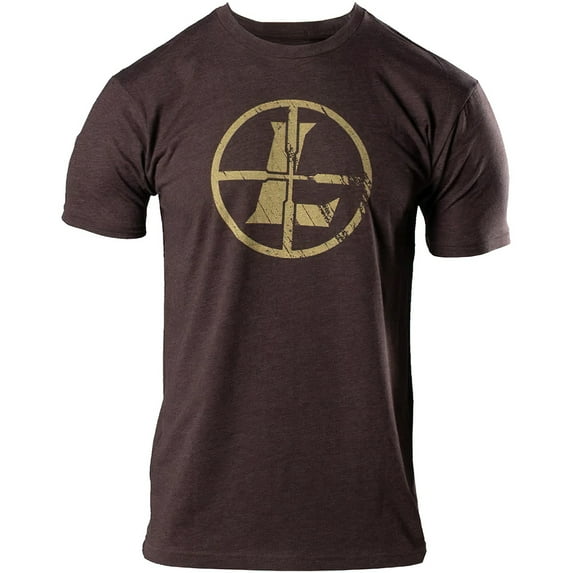 LEUPOLD Adult Male Distressed Reticle T-Shirt, Color: Espresso Heather, Size: M (181848)