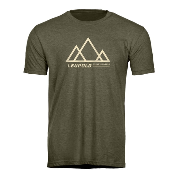 LEUPOLD Adult Male Trust Is Earned Tee XXL Military Green Shirt (184173)