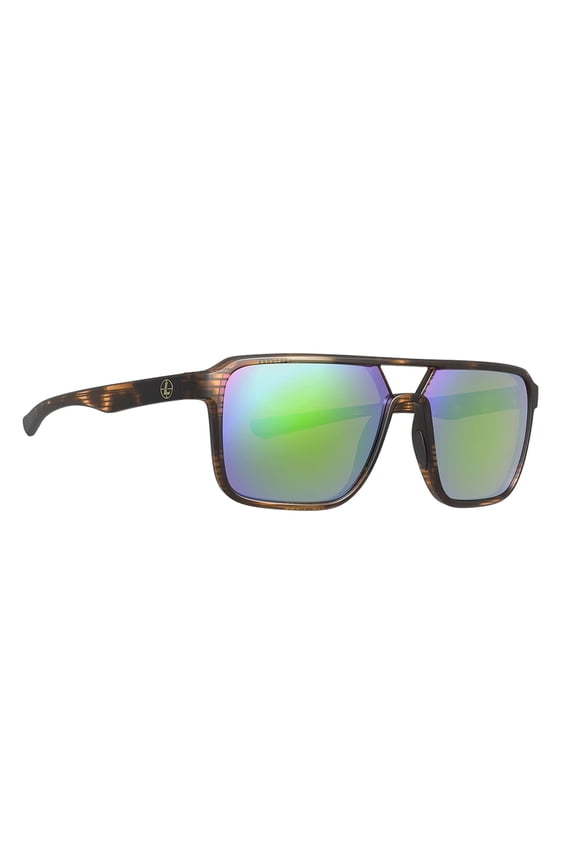 Bridger Matte Tortoise/Emerald Mirror Sunglasses (186747)