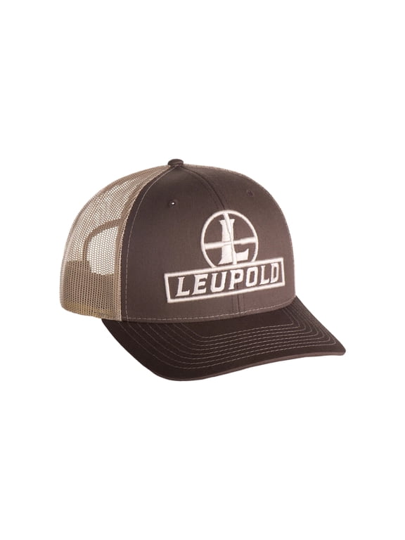 Mens Reticle Snap Back Trucker Hat Brown/Khaki