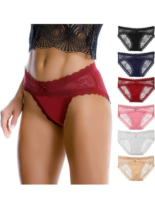 Women Sexy Shapewear Lace High Waisted Underwear Embroidered Mesh