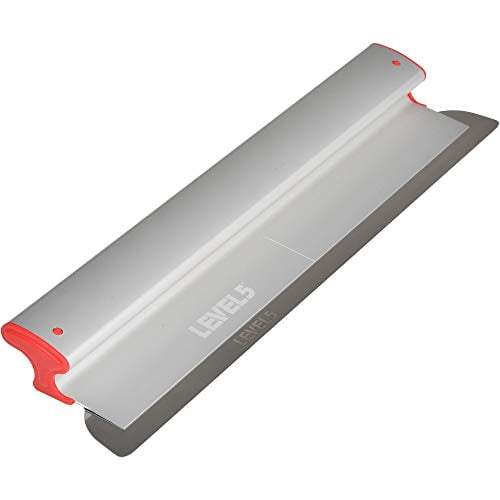 LEVEL5 24" Skimming Blade | Smoothing/Knock-Down Knife | Extruded Aluminum & European Stainless Steel Construction | High-Impact End Caps | Sheetrock Drywall Gyprock Wall-Board Plasterboard
