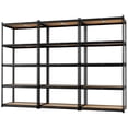 thumbnail image 1 of LEVELEVE 5-Tier Heavy Duty Storage Shelf, 2000LBS Load Capacity - Adjustable Metal Utility Rack, 18"D x 48"W x 73"H for Garage, Kitchen, Pantry & More, 3 Pack, 1 of 8