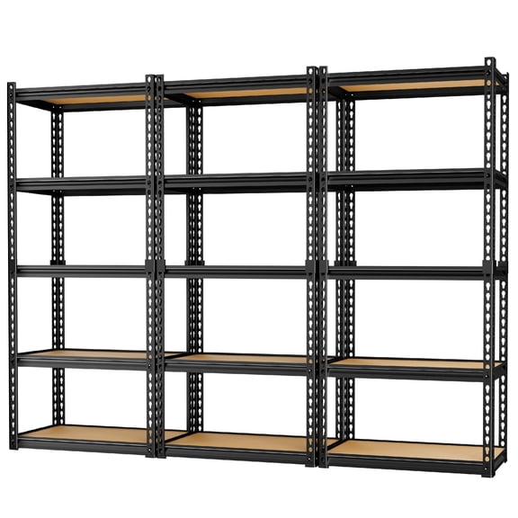 LEVELEVE 5-Tier Heavy Duty Storage Shelf, 2000LBS Load Capacity - Adjustable Metal Utility Rack for Garage, Kitchen, Pantry & More