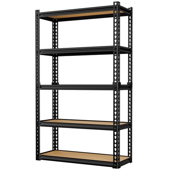 LEVELEVE 5-Tier Heavy Duty Storage Shelf, 2000LBS Load Capacity - Adjustable Metal Utility Rack for Garage, Kitchen, Pantry & More