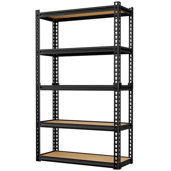 LEVELEVE 5-Tier Heavy Duty Storage Shelf, 2000LBS Load Capacity - Adjustable Metal Utility Rack for Garage, Kitchen, Pantry & More
