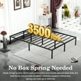 thumbnail image 1 of LEVELEVE Premium Queen Size Bed Frame 14 Inch - Reinforced Metal Platform Bed with Strong Load-Bearing, Under Bed Clearance for Storage, No Box Spring Needed, Quick & Easy Setup, 1 of 6