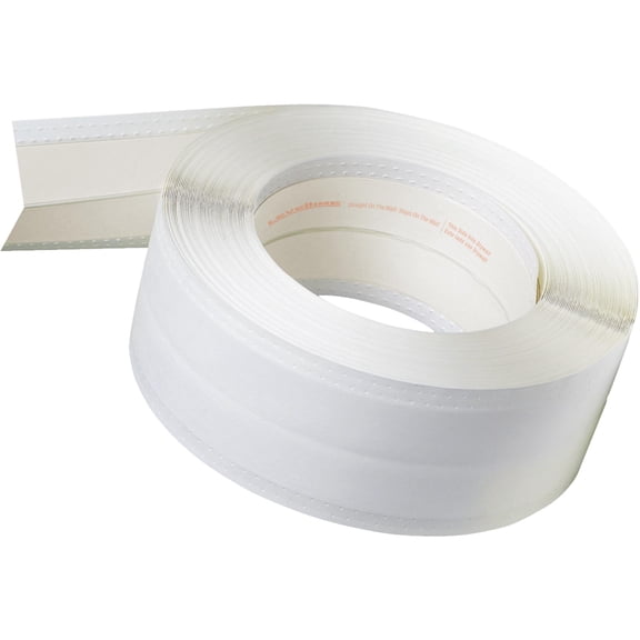 Grabber Levelline Corner Trim - Plastic, White - 100 Ft x 2.75 In Residential Use, Standard Application
