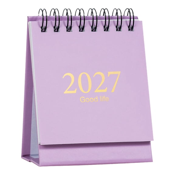 LEVEO 2027 Mini Solid color Desk Calendar(#D)