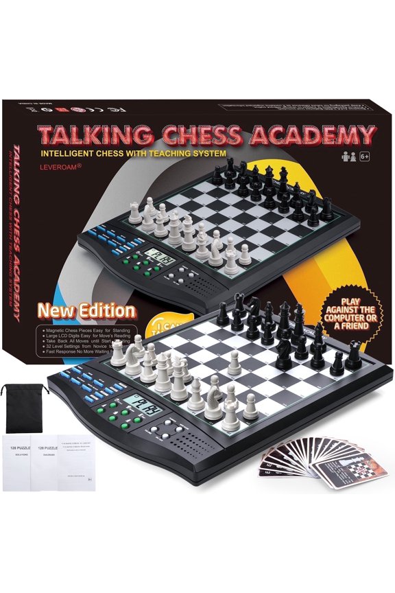 Talking Electronic Chess Set LC01 Powerful AI Chessboard Game with Magnetic Pieces
