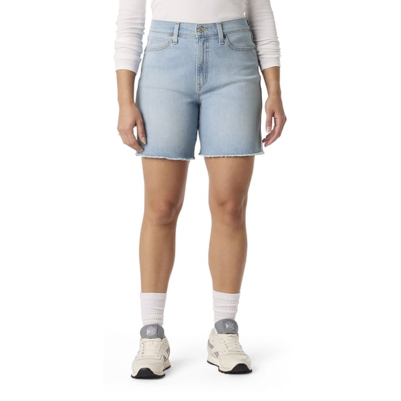 Levi Strauss Signature Women's and Women's Plus Vintage Relaxed Mid Thigh Shorts, Sizes 2-18