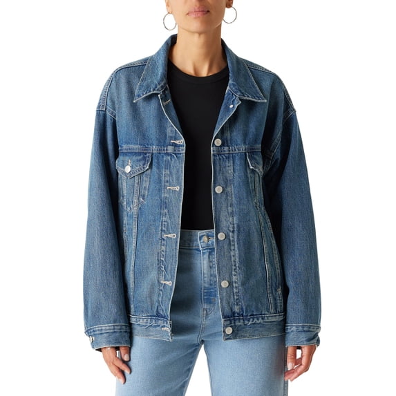 Levi Strauss Signature Women's Loose Trucker, Sizes XS-XXL