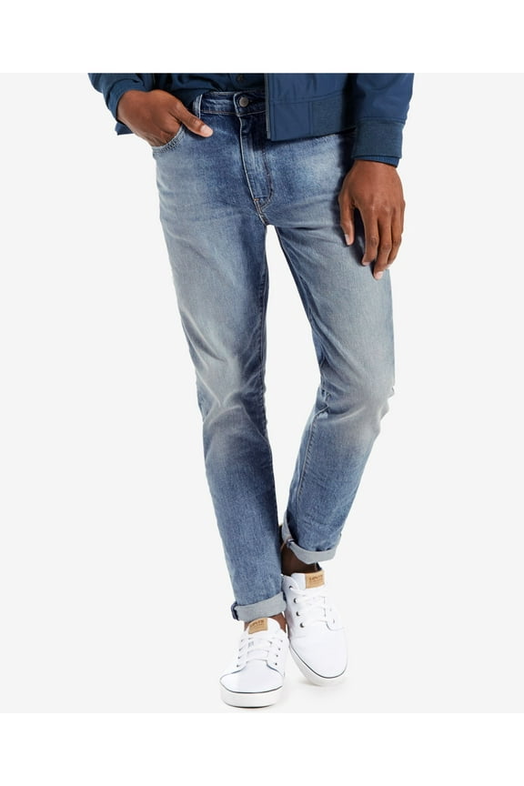 LEVI STRAUSS & CO Mens Blue Tapered, Slim Fit Denim Jeans W28/ L30