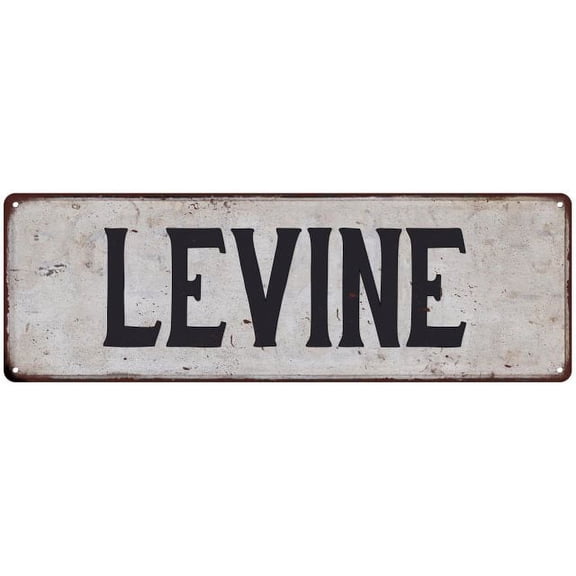LEVINE Vintage Look Gift Rustic Chic Metal Sign 6x18 206180036595