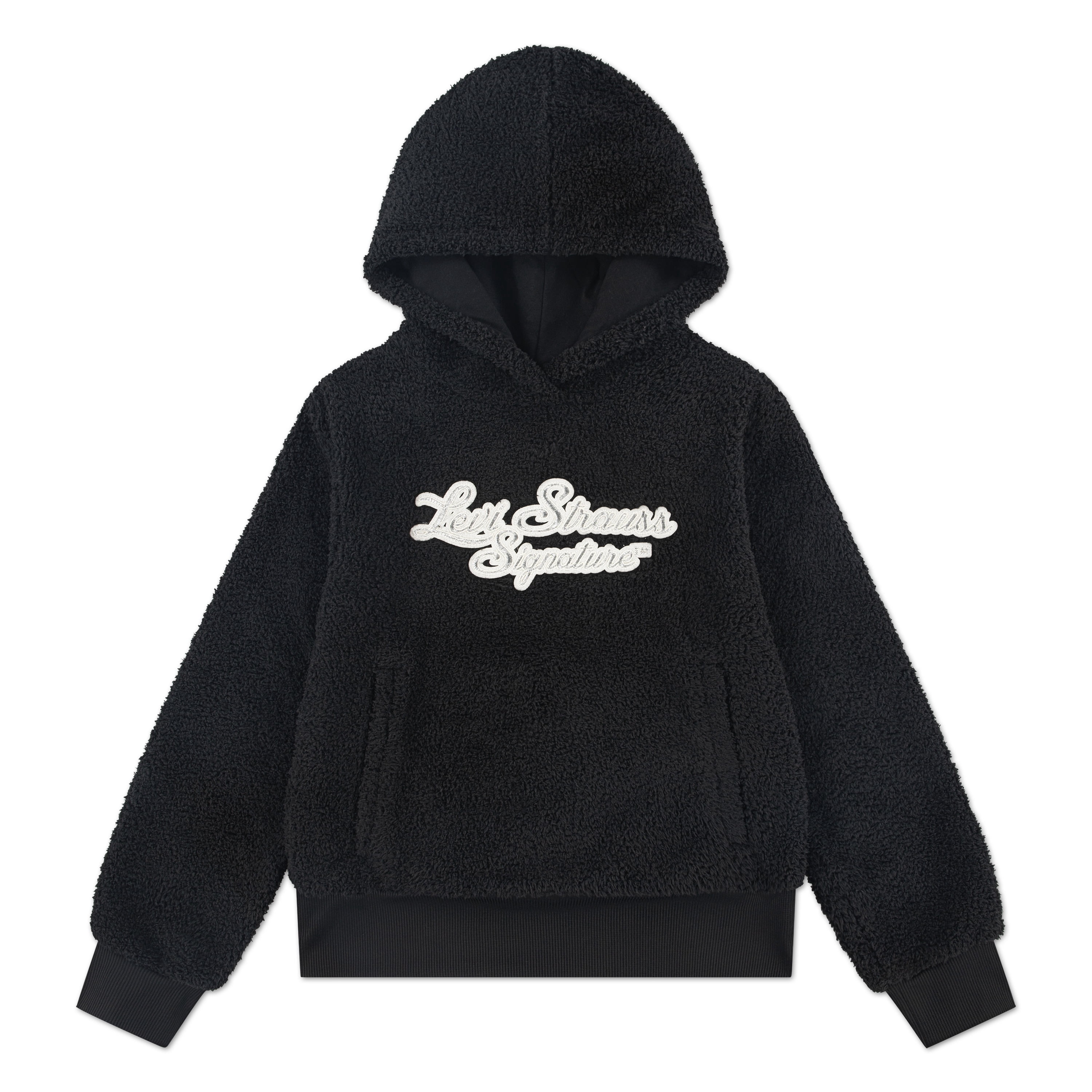 Levi Strauss Signature Girls Boucle Hoodie, Size 4-16