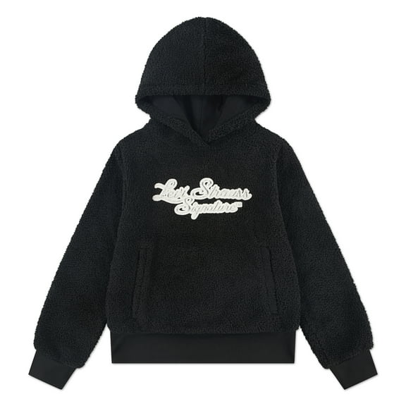 Levi Strauss Signature Girls Boucle Hoodie, Size 4-16