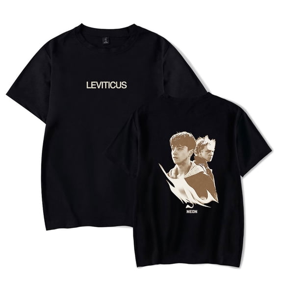 LEVITICUS FIRE T-Shirt Round Neck Short Sleeved Shirt Fashion Printed Top