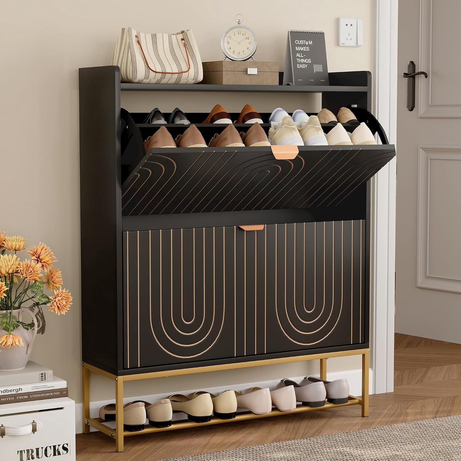 Mid Century Modern Shoe Racknull